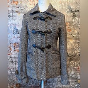 LAST KISS Tweed Wool blend Jacket with toggles